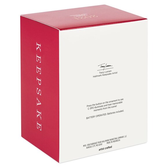 New! Star Wars C-3PO & Babu Frik Hallmark Keepsake Christmas Ornament 2021 - Picture 2 of 5